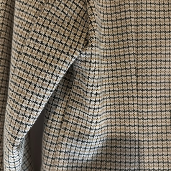 Anthropologie Maeve Womens Houndstooth Knit Blazer Jacket Preppy Sz Large - Picture 7 of 9